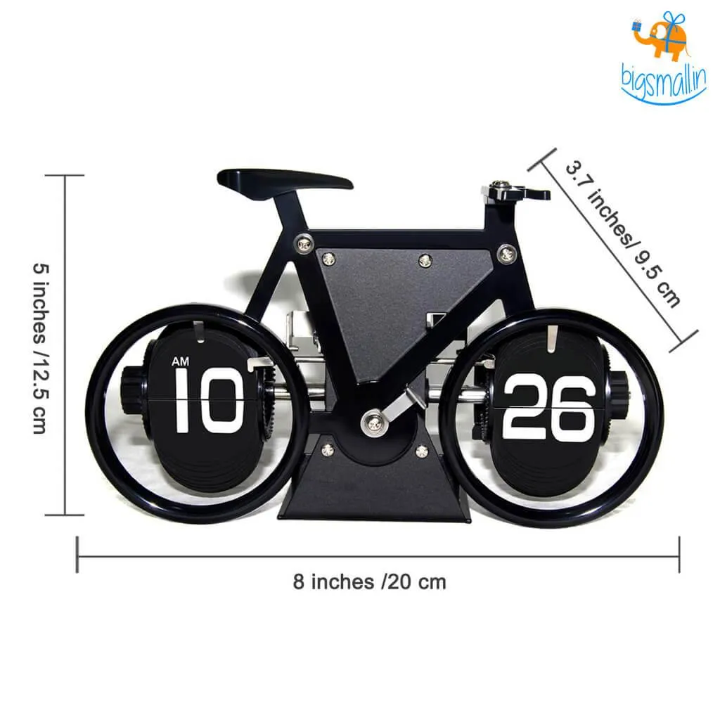 Steel Bicycle Flip Clock