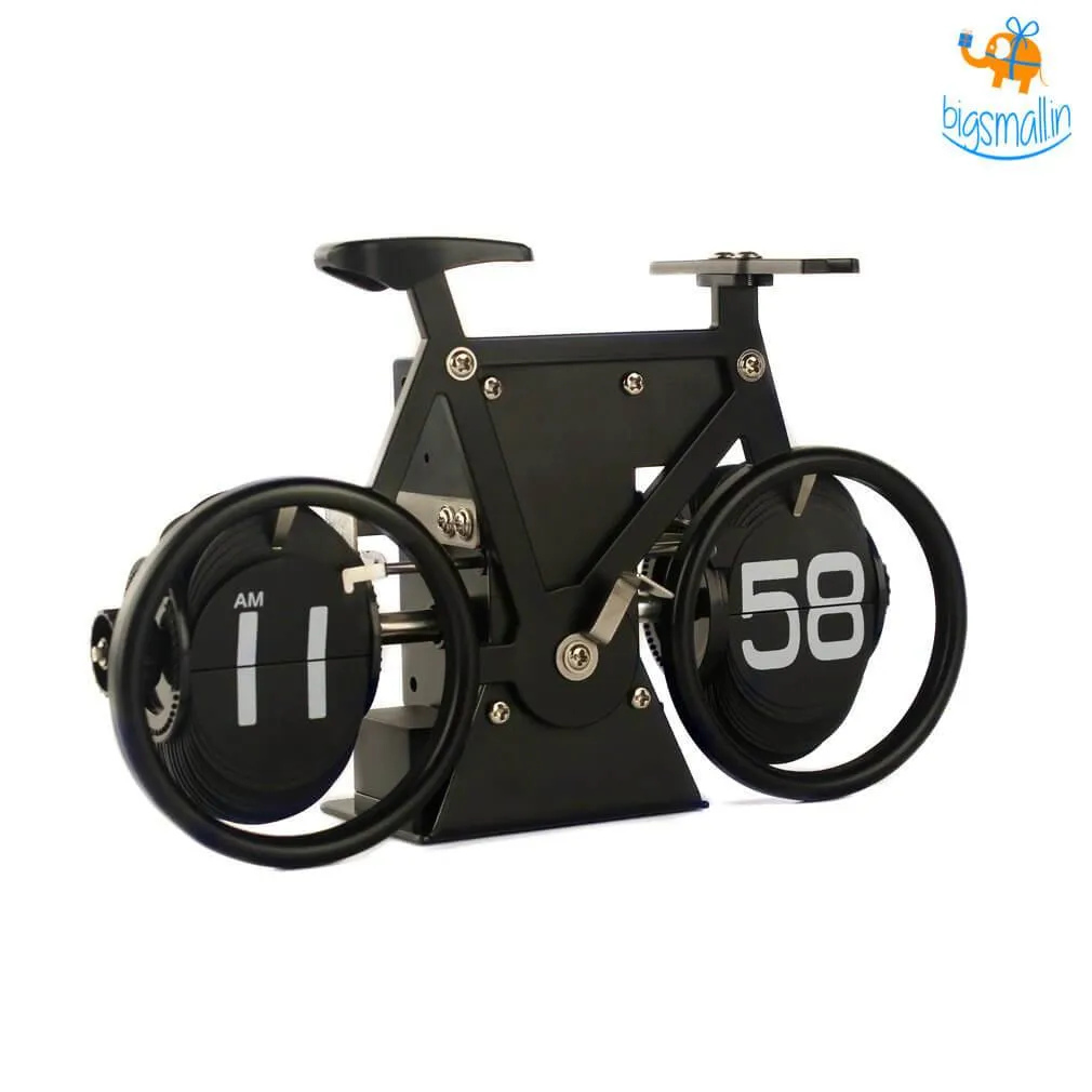 Steel Bicycle Flip Clock