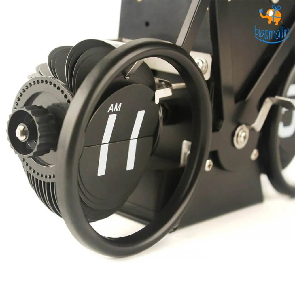 Steel Bicycle Flip Clock