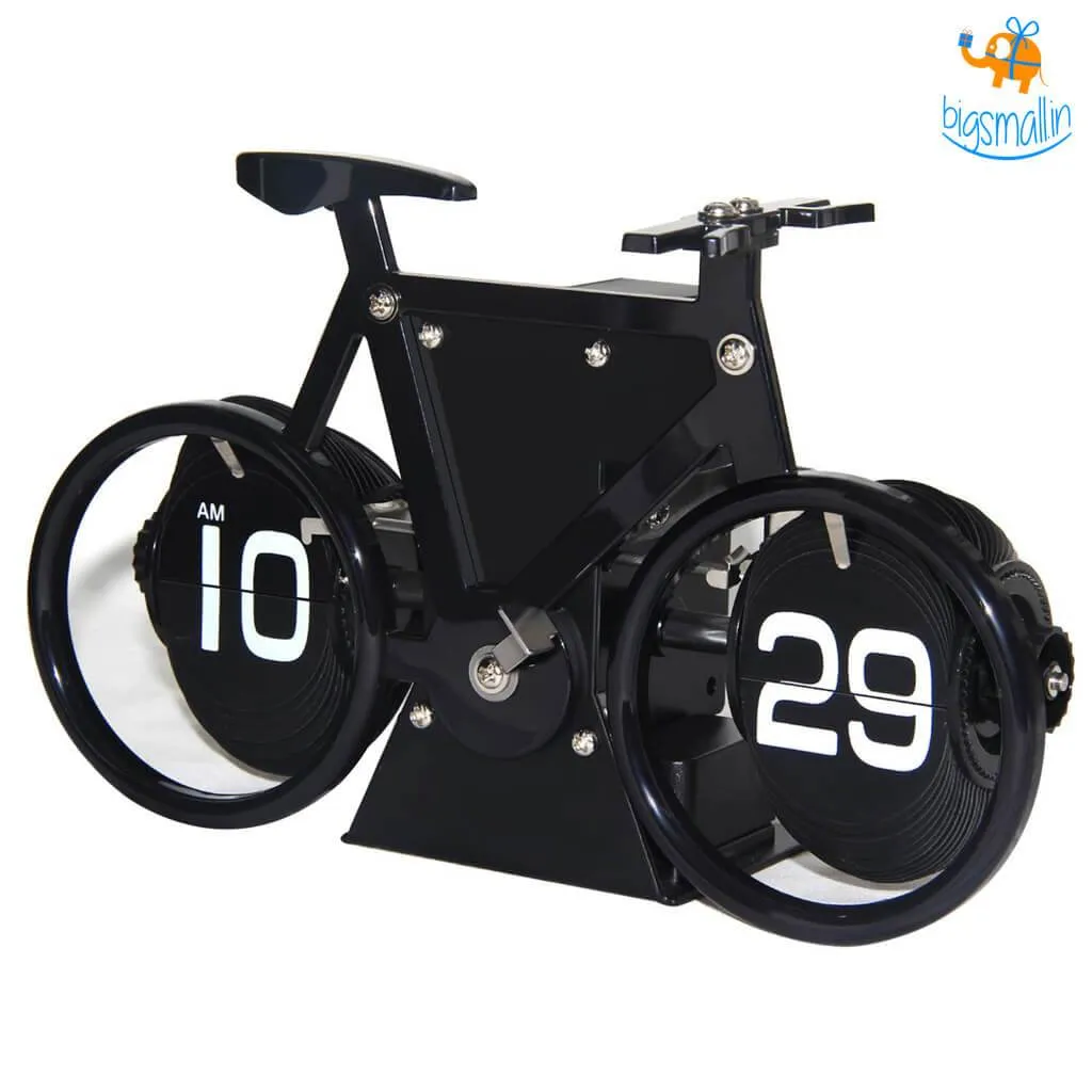 Steel Bicycle Flip Clock