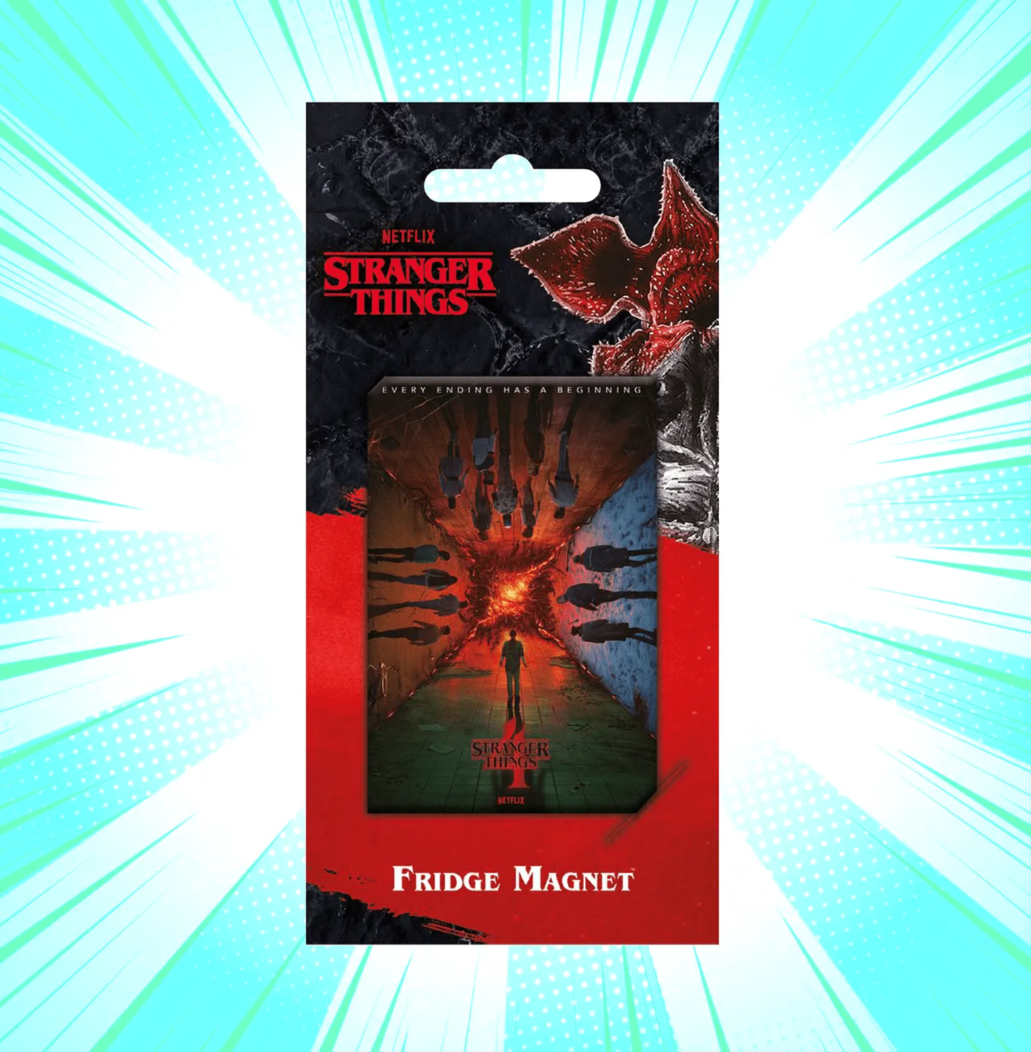 Stranger Things 4 Every Ending Has A Beginning Fridge Magnet