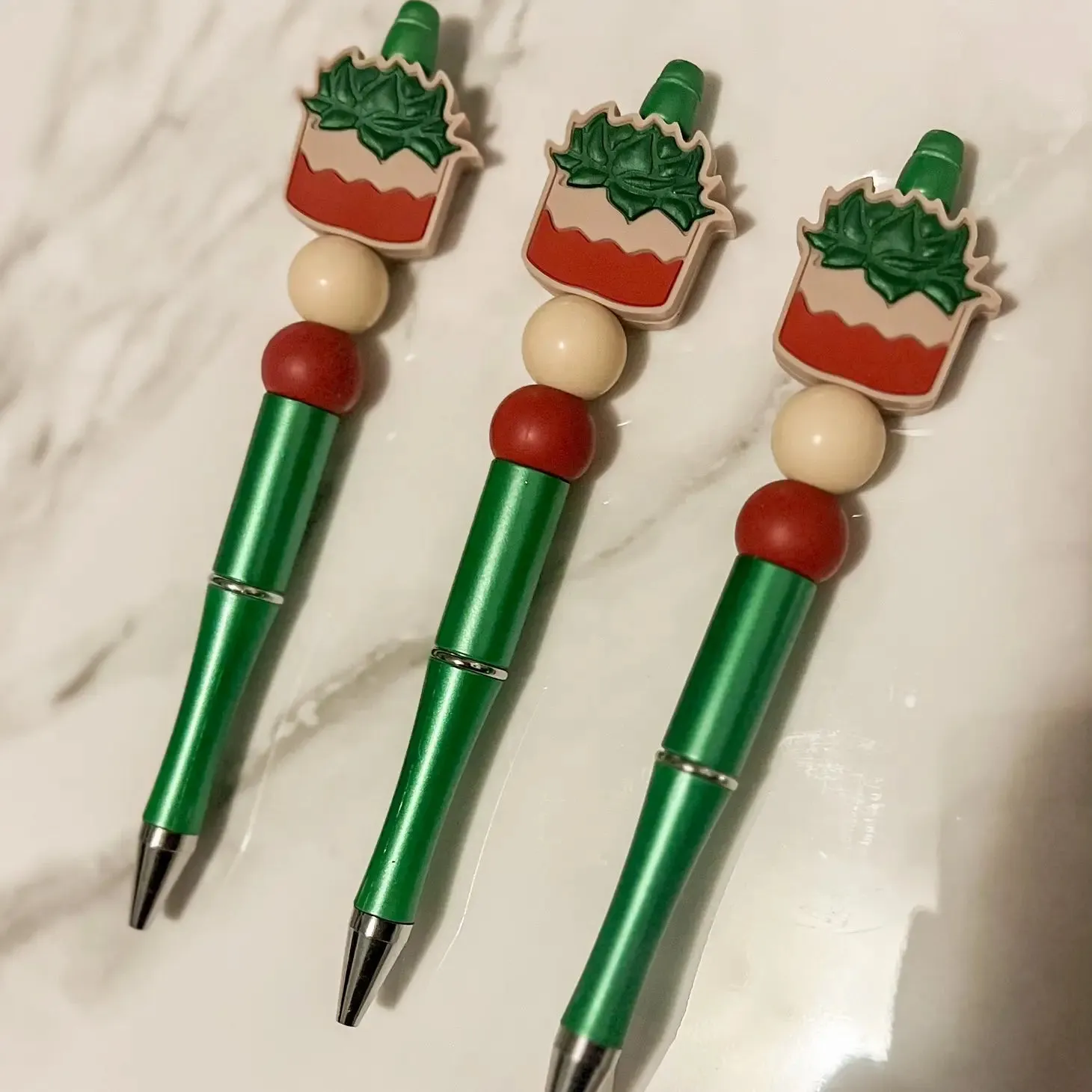 Succulent Beaded Pen