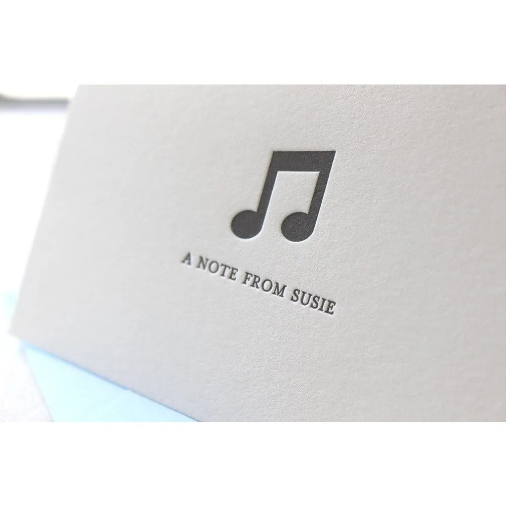 Susie - Letterpress Folded Stationery