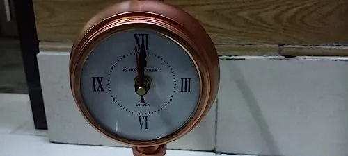 Table Clock Twin Bell with Nightlight Vintage Table Clock for Students Children Office Workers Travellers Battery Operated