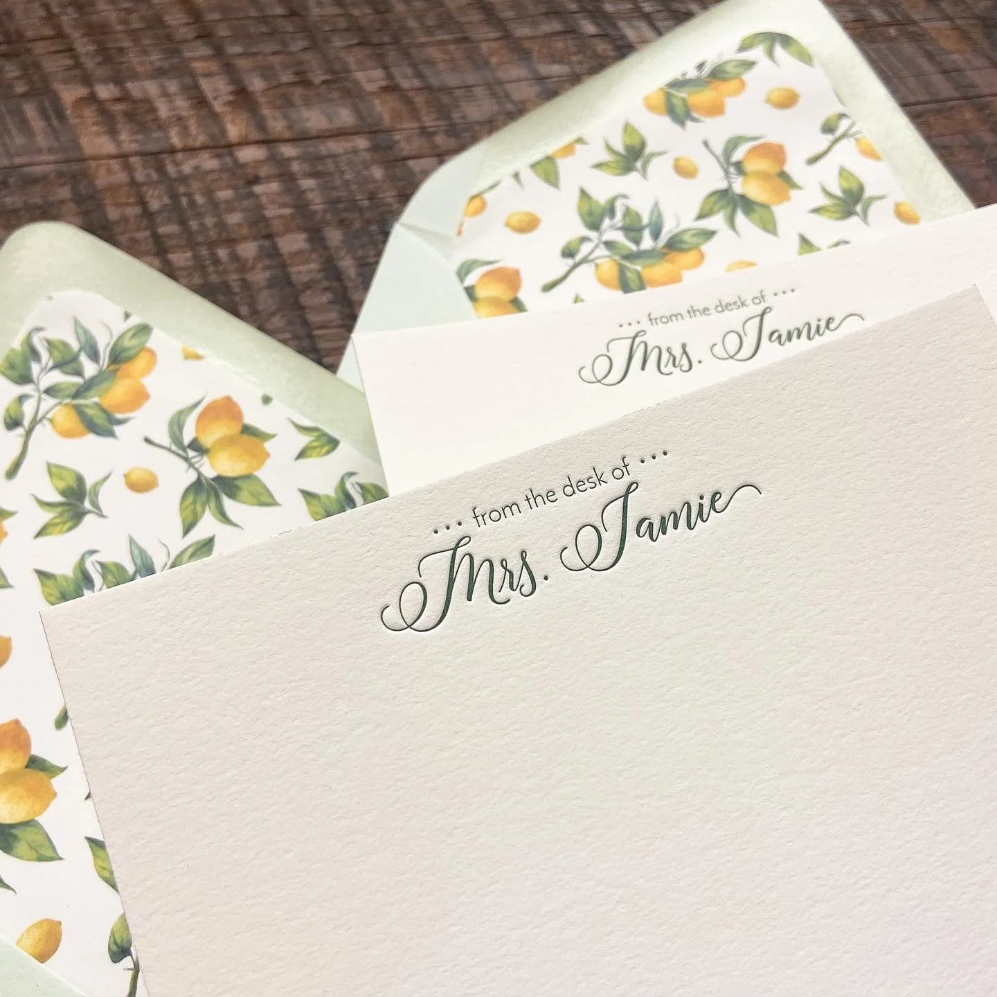 Teacher Appreciation - Letterpress Stationery