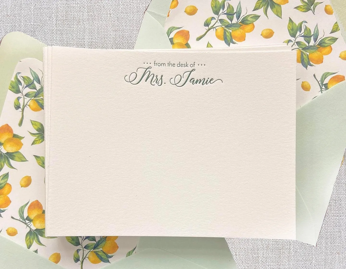 Teacher Appreciation - Letterpress Stationery