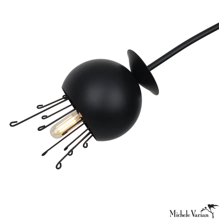 The Fleurish Minor Chandelier Black