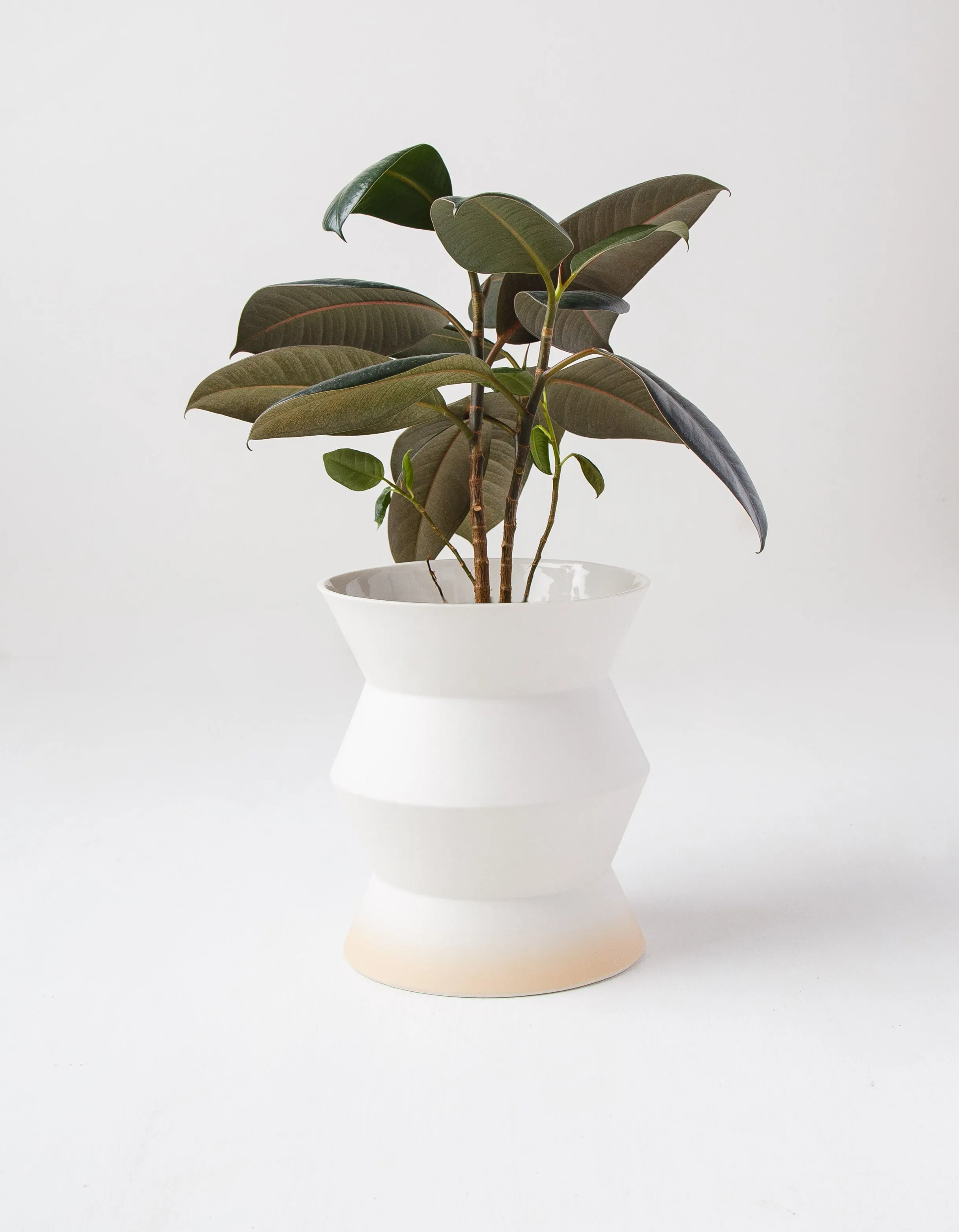 Two Tone Zigzag Planter