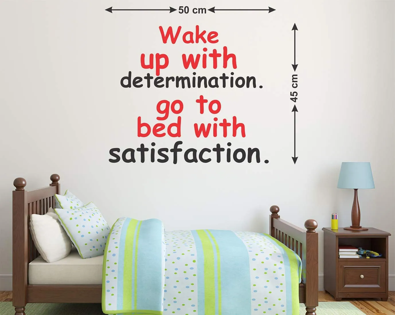 Wallstick Motivational Quotes wallstickers (50 cm x 45 cm)