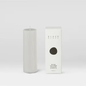 Wide Column Pillar Candle | Cream White