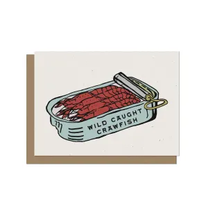 Wild Caught Crawfish Tin Blank A2 Card