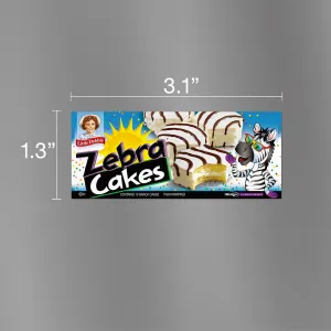 Zebra® Cakes Carton Magnet